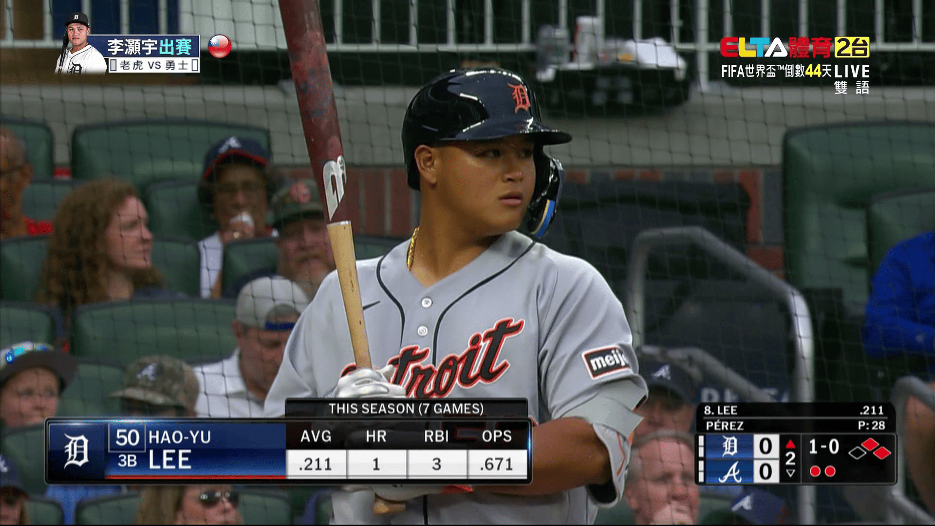 4/29 MLB 老虎 VS 勇士 李灝宇先發