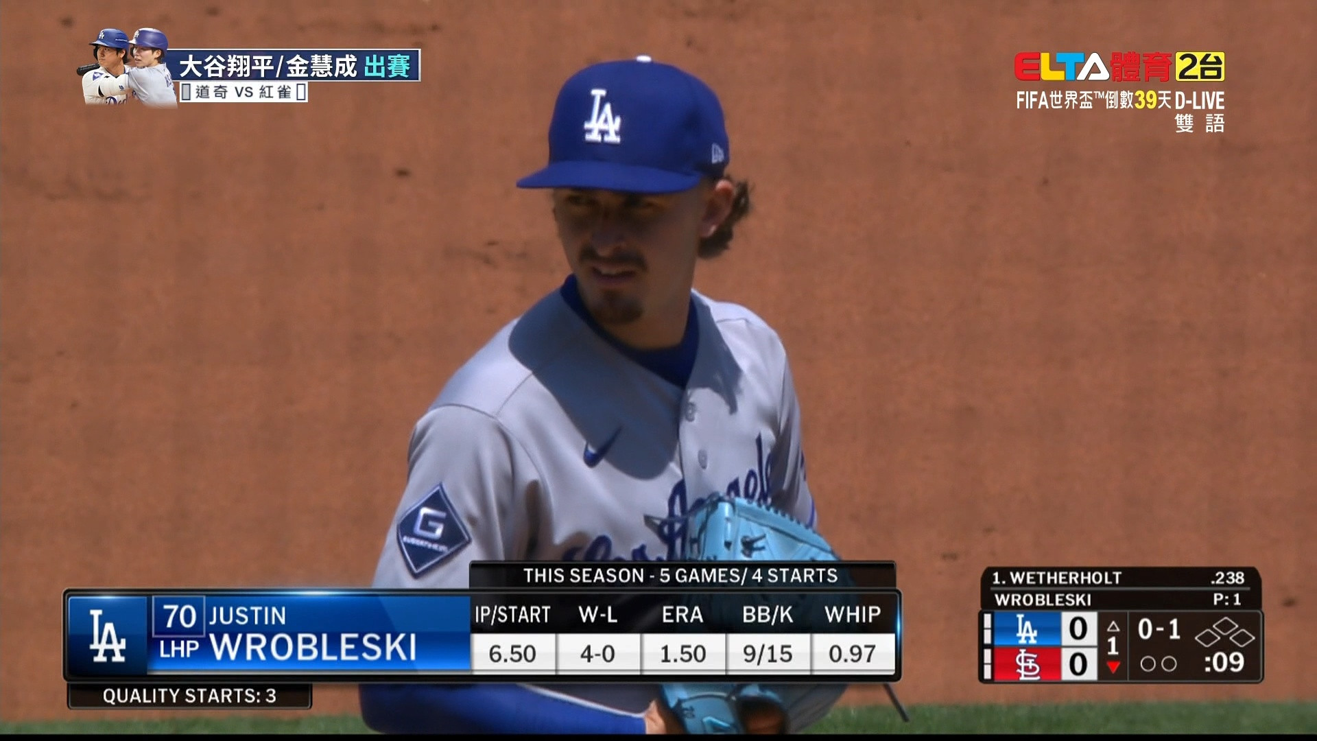 5/4 MLB 道奇 VS 紅雀