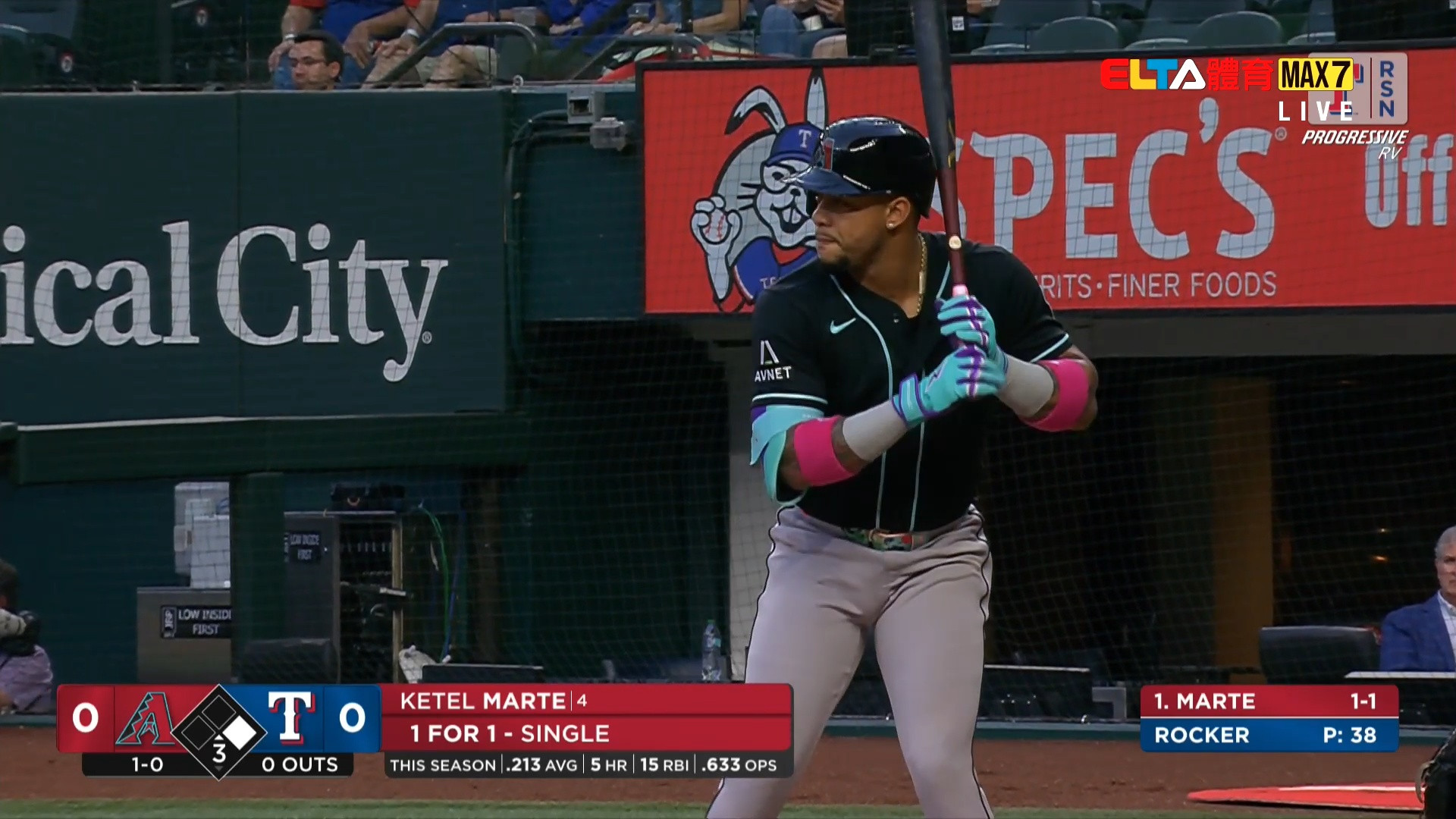 5/14 MLB 響尾蛇 VS 遊騎兵 (原音)