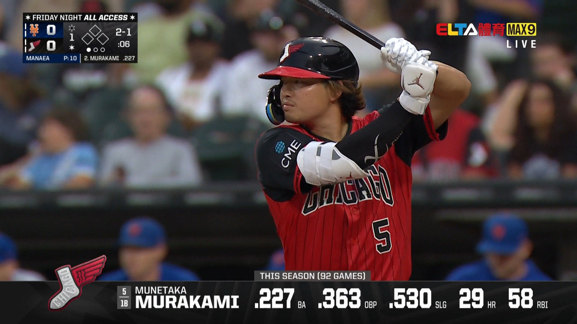 8/22 大都會 VS 白襪(原音)