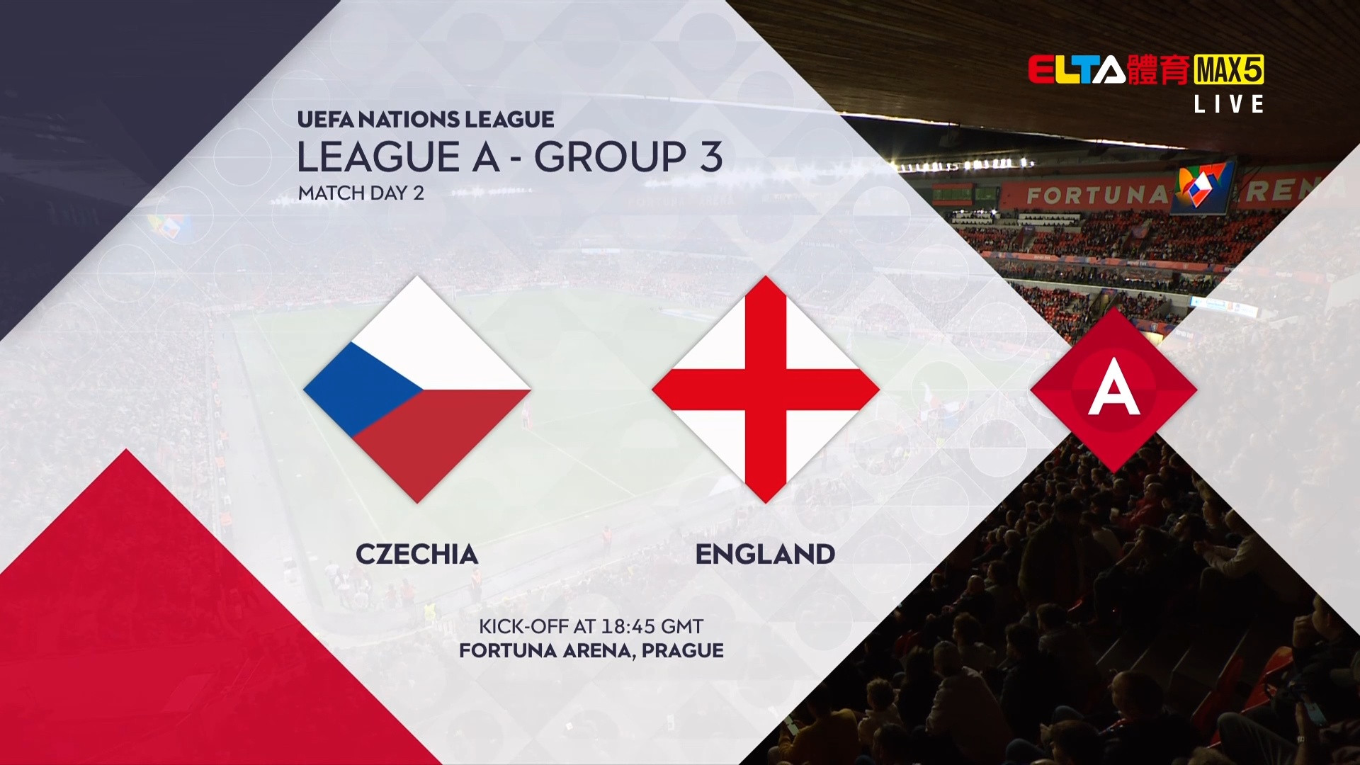 UEFA歐國聯 捷克 VS 英格蘭 第2輪(原音)