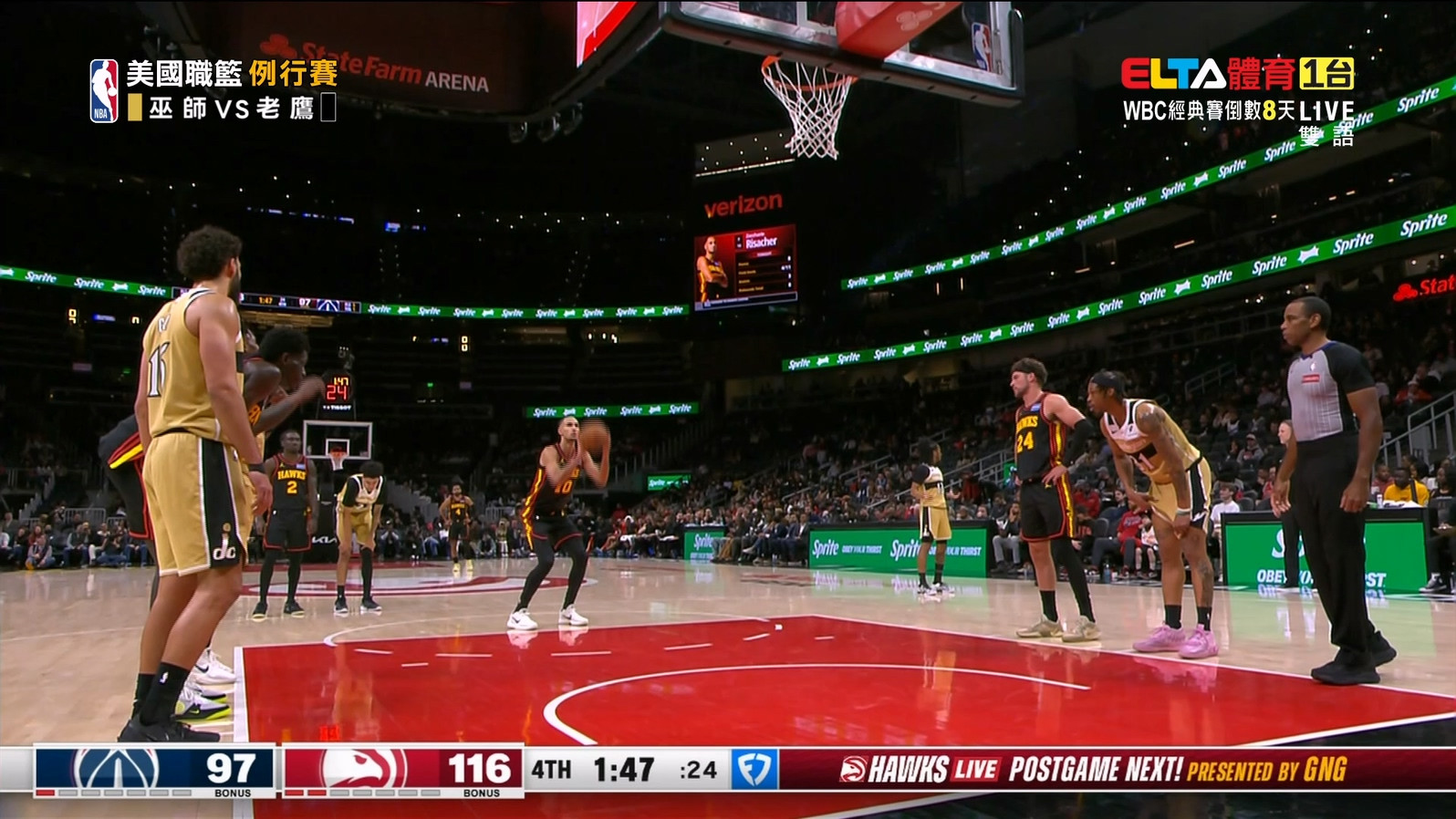 2/25 NBA 巫師 VS 老鷹