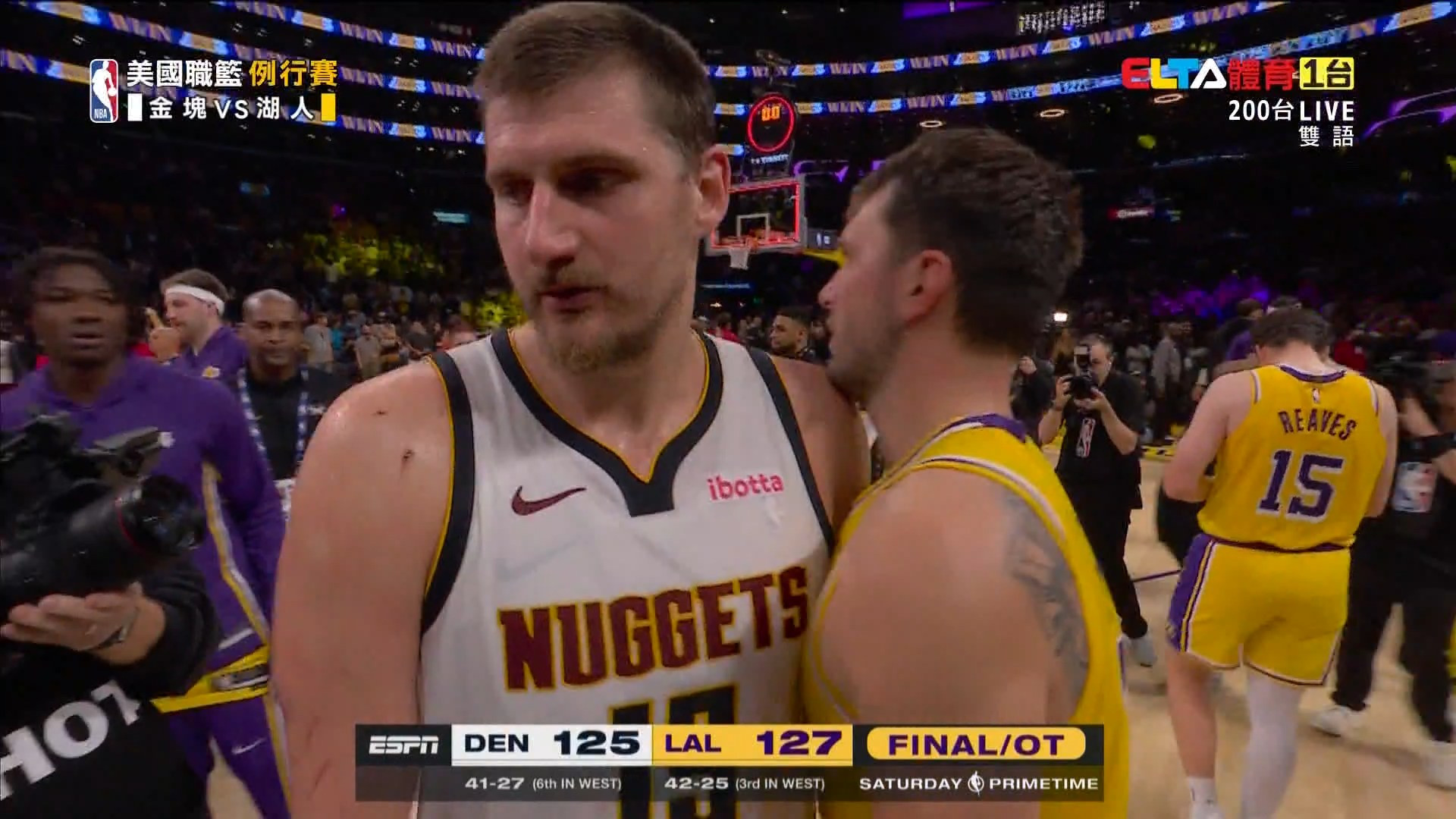 3/15 NBA 金塊 VS 湖人 例行賽