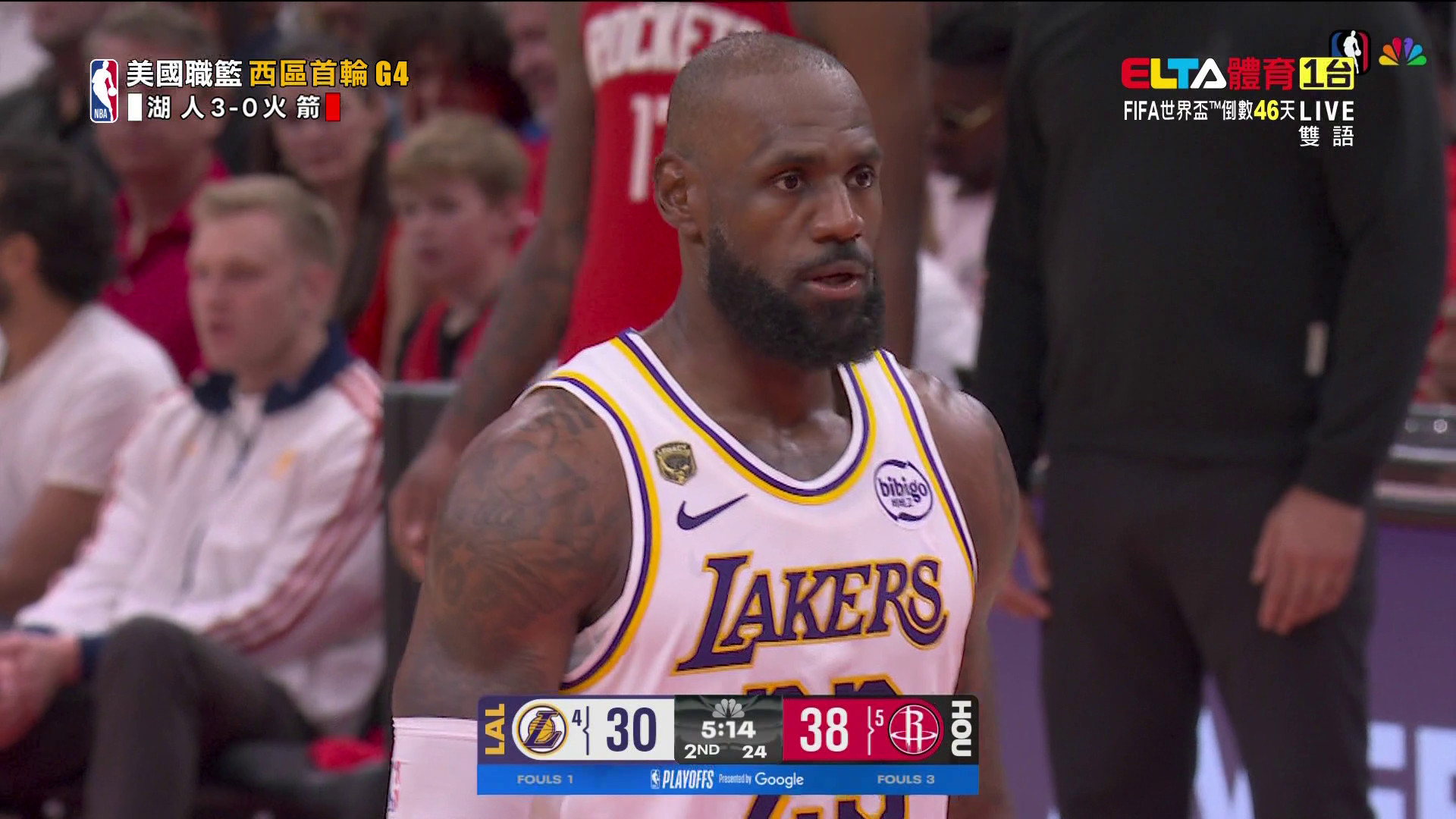 4/27 NBA 湖人 VS 火箭 西區首輪G4