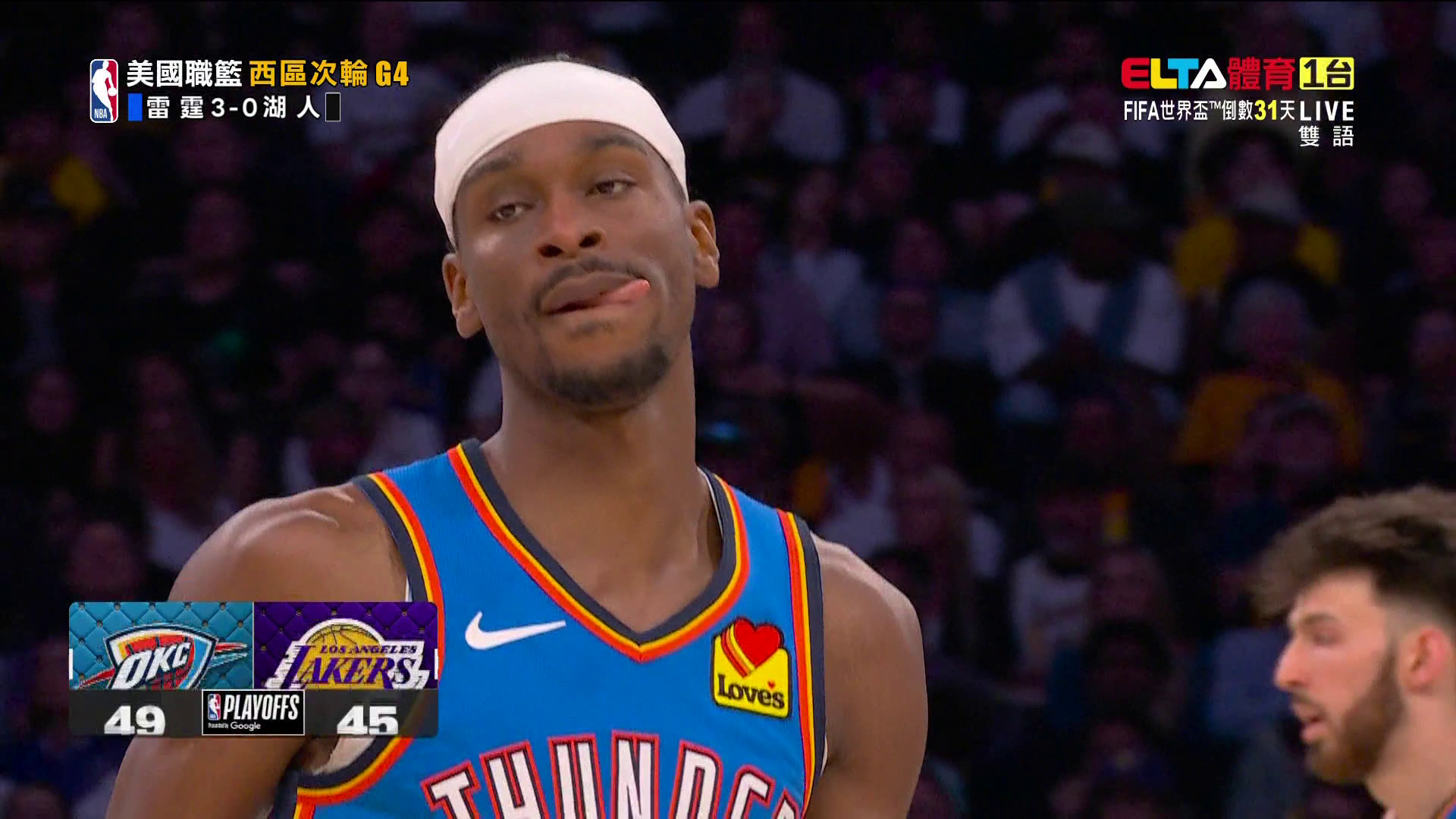 5/12 NBA雷霆 VS 湖人 西區次輪G4