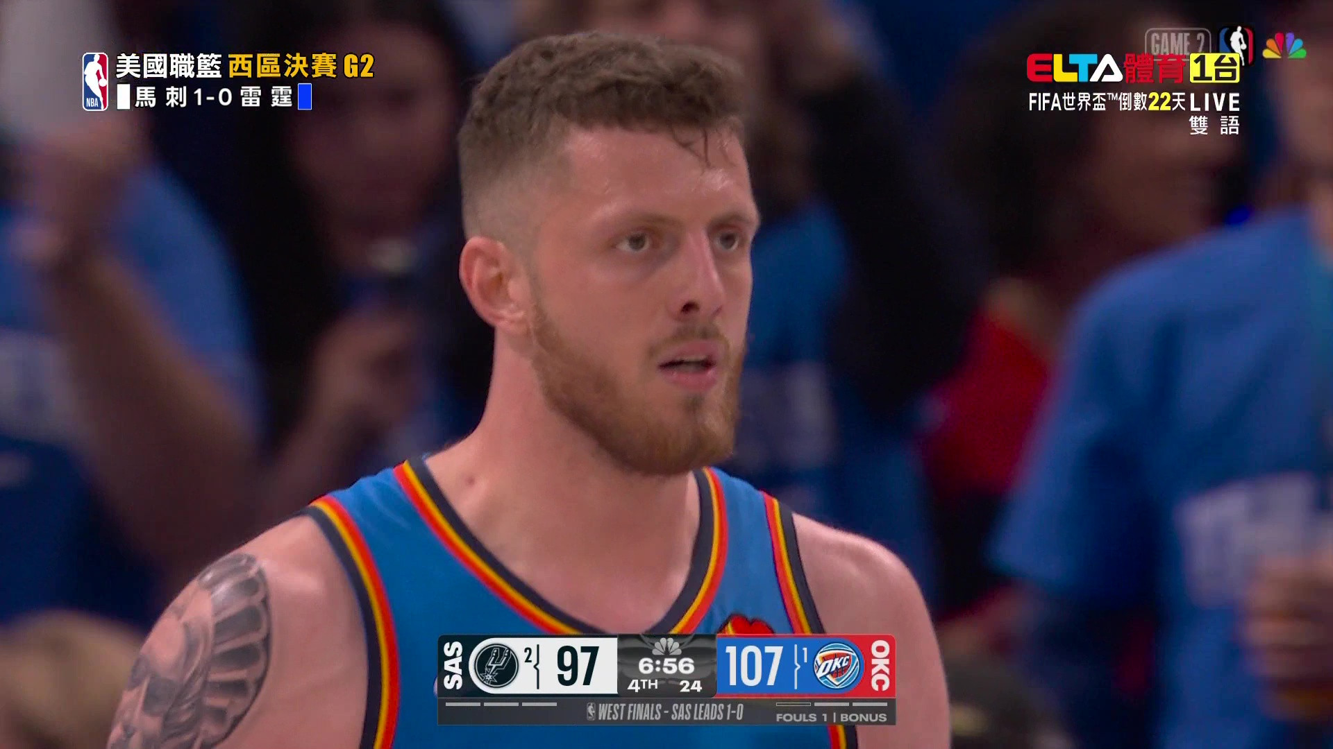 5/21 NBA 馬刺 VS 雷霆 西區決賽G2