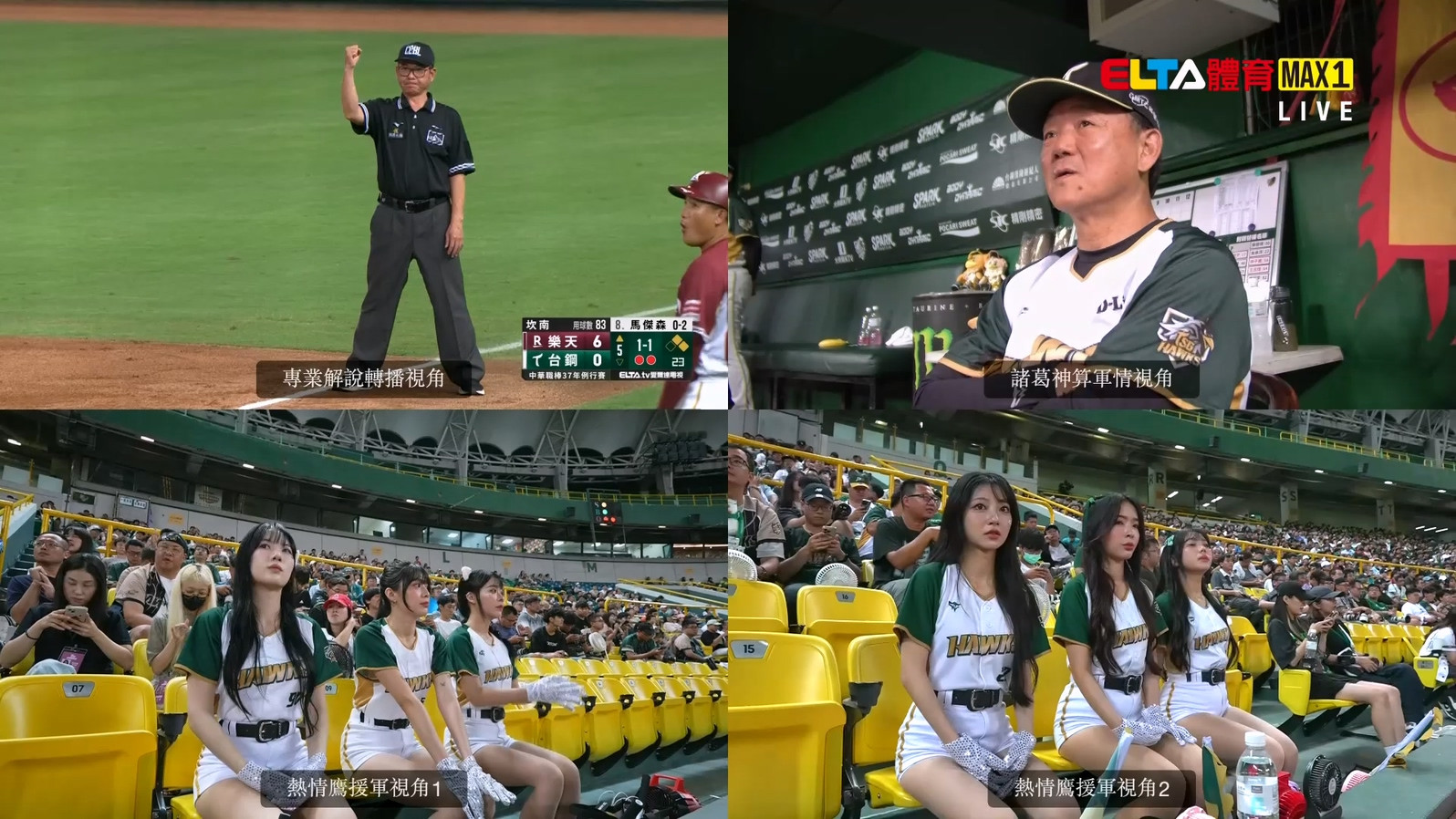 4/17 ELTA GO! 中華職棒台鋼雄鷹沉浸式多視角直播