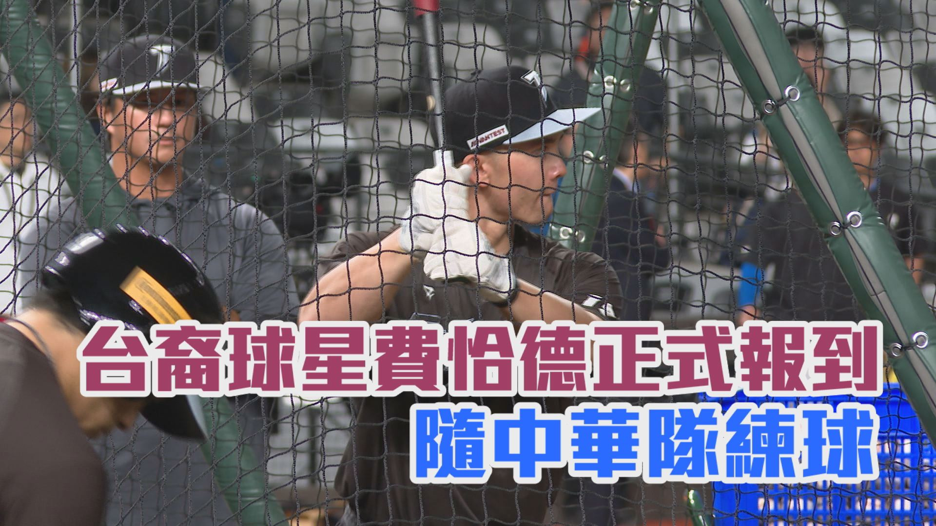 台裔球星費恰德正式報到 隨中華隊練球