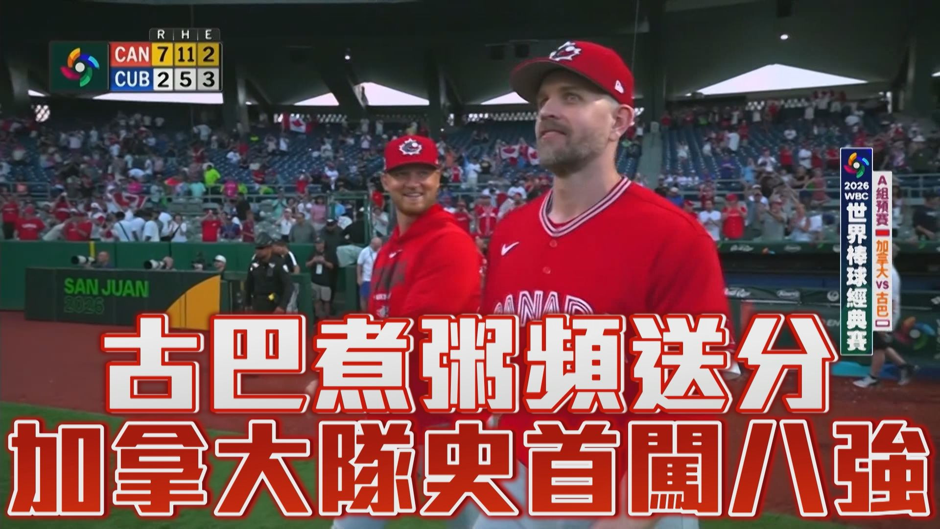 3/12 古巴煮粥頻送分 加拿大隊史首闖八強