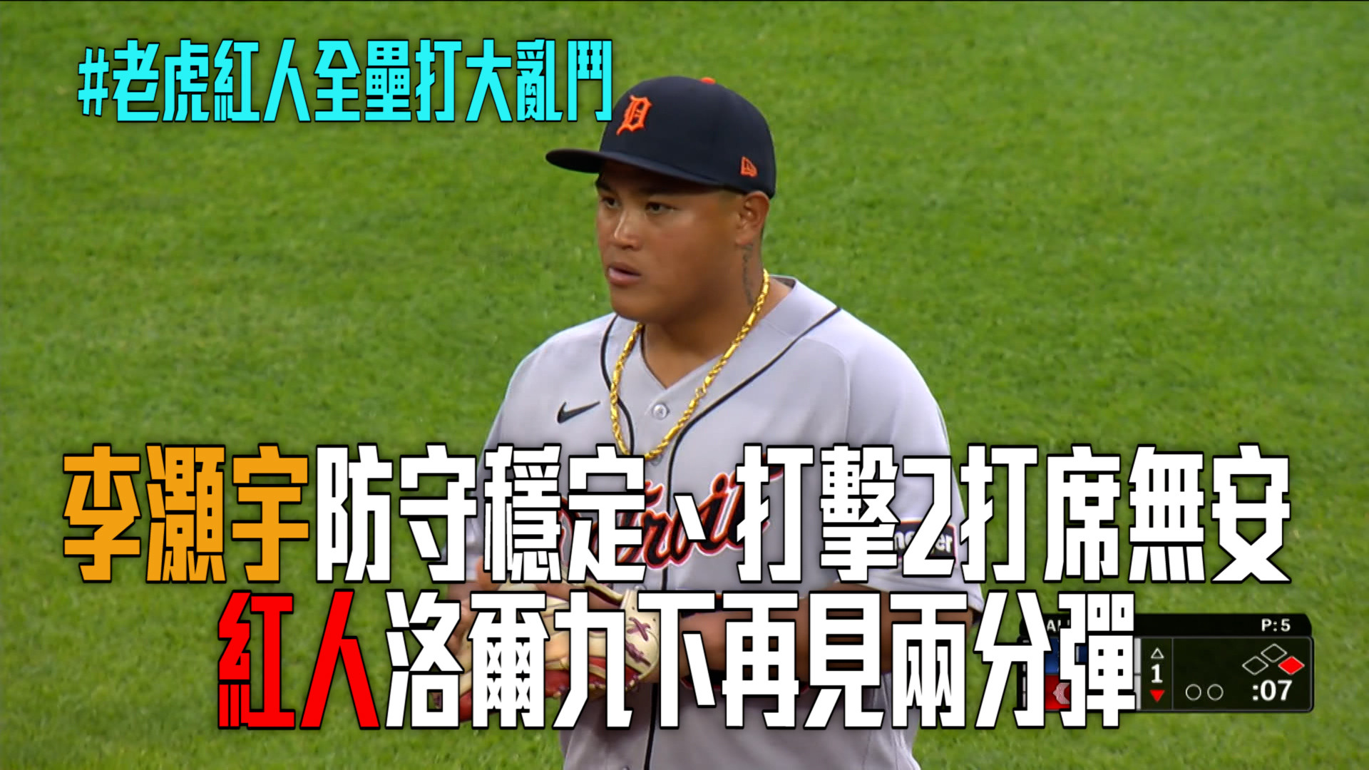 李灝宇先發防守穩定 紅人洛爾九下再見轟