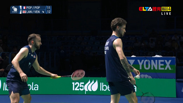 4/11 羽球歐錦賽 男單/女單/男雙決賽 (原音)