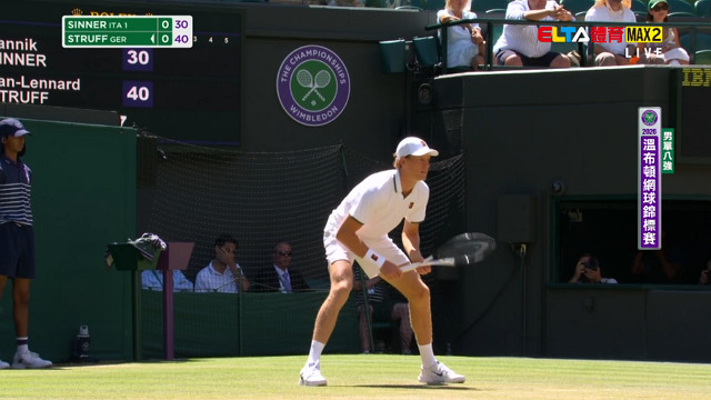 7/7 溫網 Sinner對Struff/大坂直美對Muchova 八強 第一球場