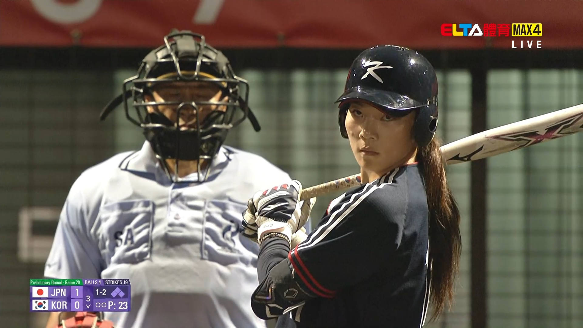 9/30 亞運 日本VS南韓 壘球 預賽 (原音)