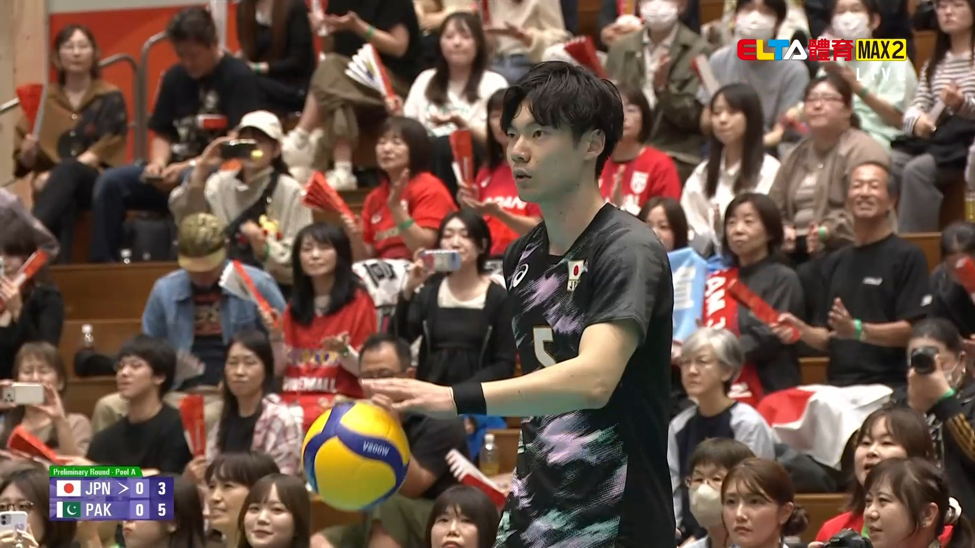 9/29 亞運 日本VS巴基斯坦 排球 男子預賽(原音)
