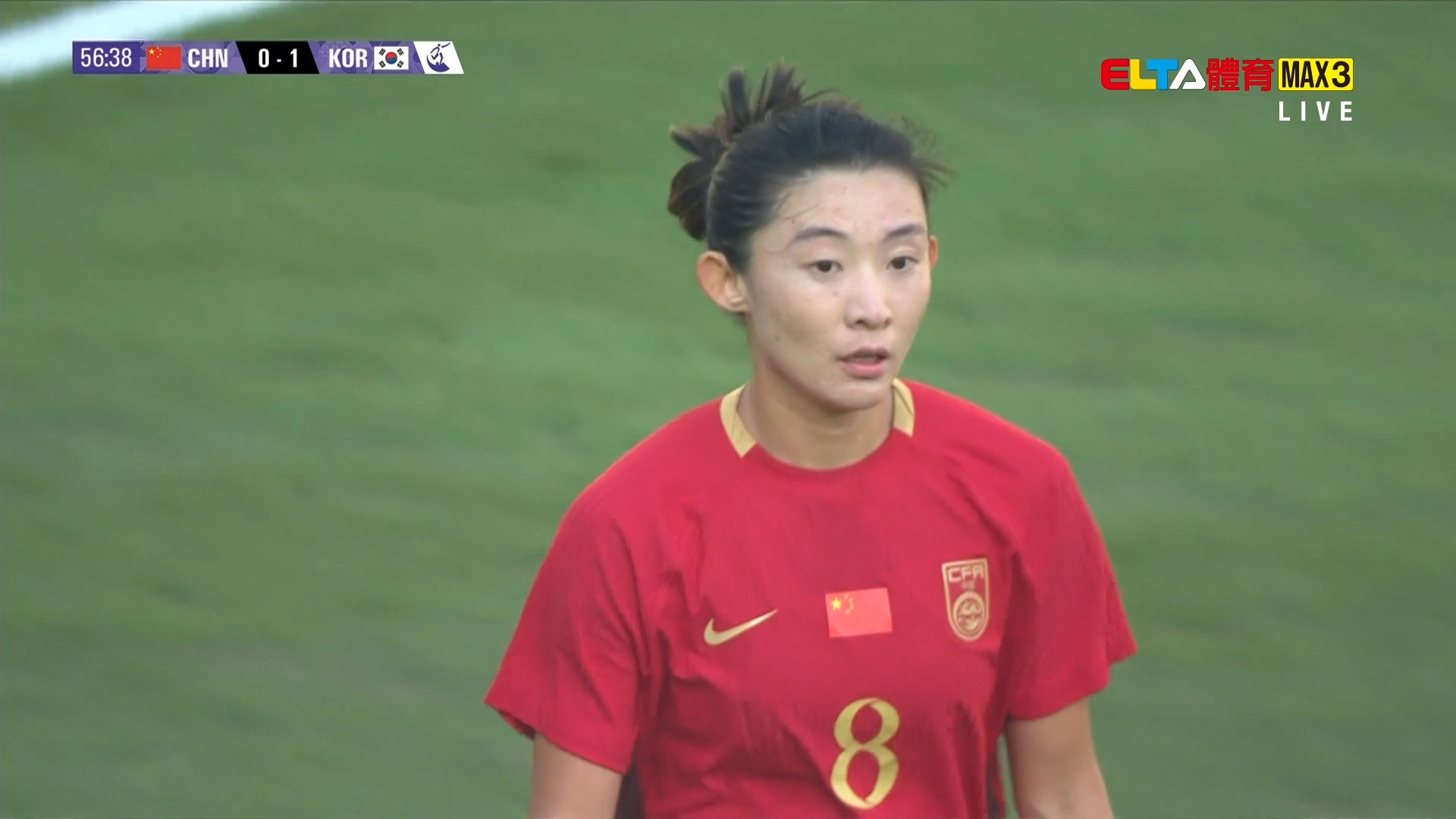 10/2 亞運 中國VS南韓 足球 女子銅牌戰(原音)