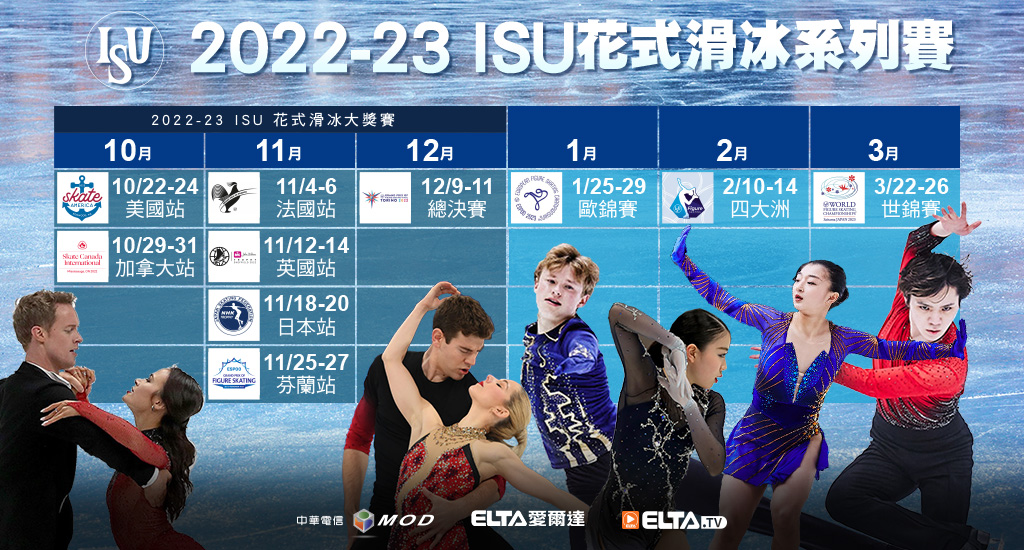 2022-23 ISU花式滑冰系列賽 鎖定愛爾達電視