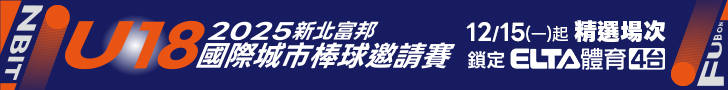 新北富邦國際城市U18棒球 鎖定體育4台