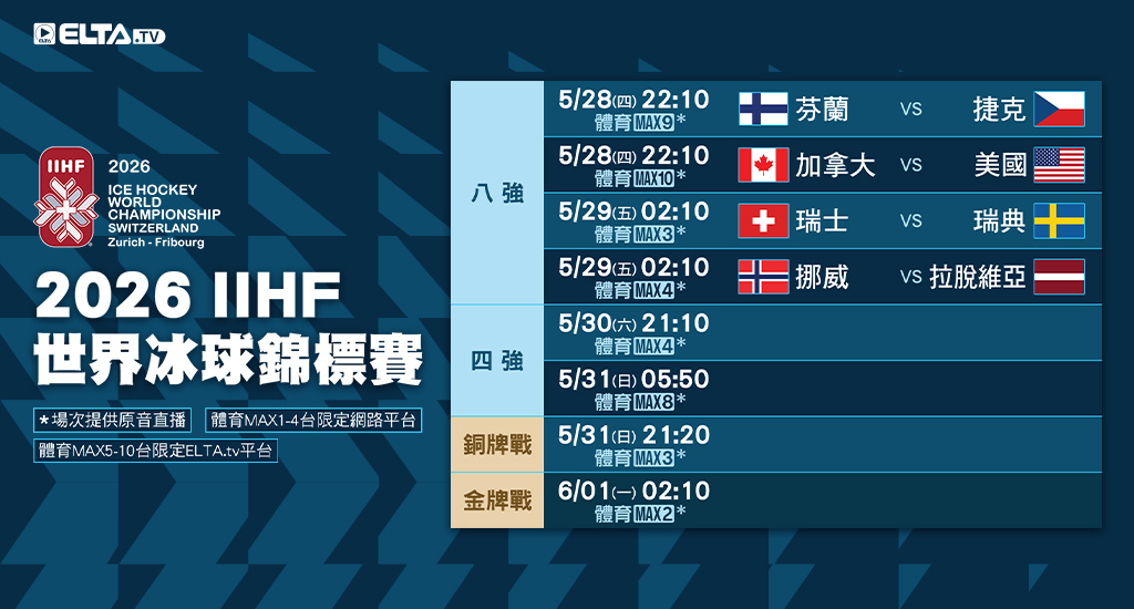 IIHF冰球世錦賽 鎖定愛爾達