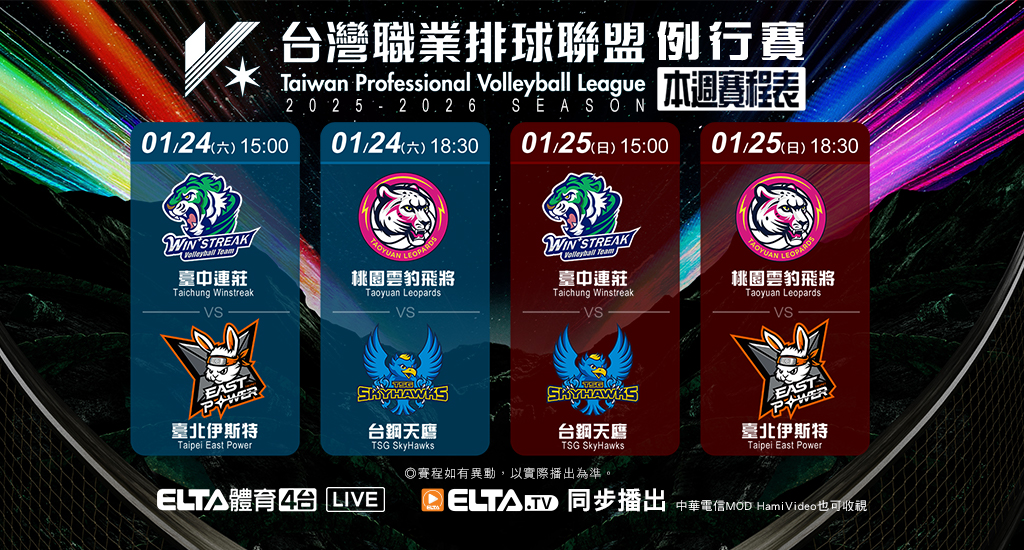 TPVL職業排球 鎖定愛爾達電視